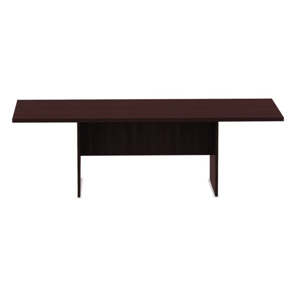 Alera Valencia Series Conference Table， Rectangular， 94.5w x 41.38d x 29.5h， Mahogany