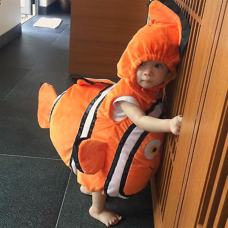 Halloween Fish Costumes Jumpsuit Kids Cosplay Outfit With Hat For Show Performance Party Christmas