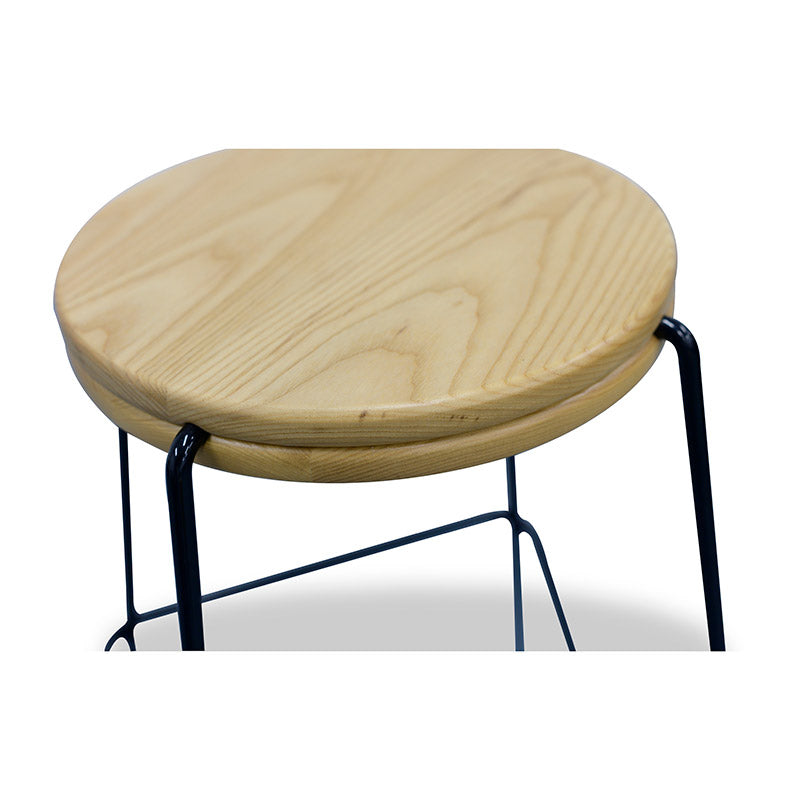 STARK Wooden Topped  Counter Stool