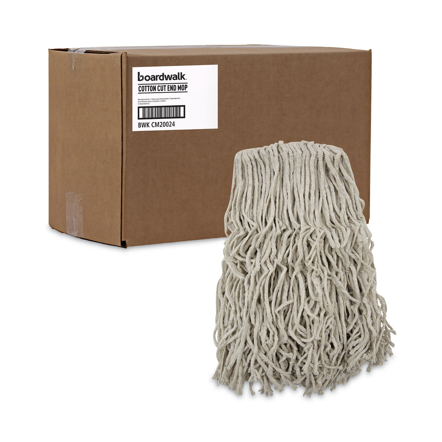 Banded Cotton Mop Heads by Boardwalkandreg; BWKCM20024