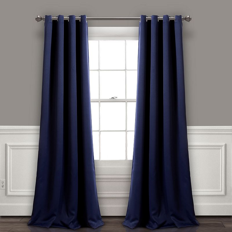 Lush Decor Insulated 100% Blackout Window Curtains Set