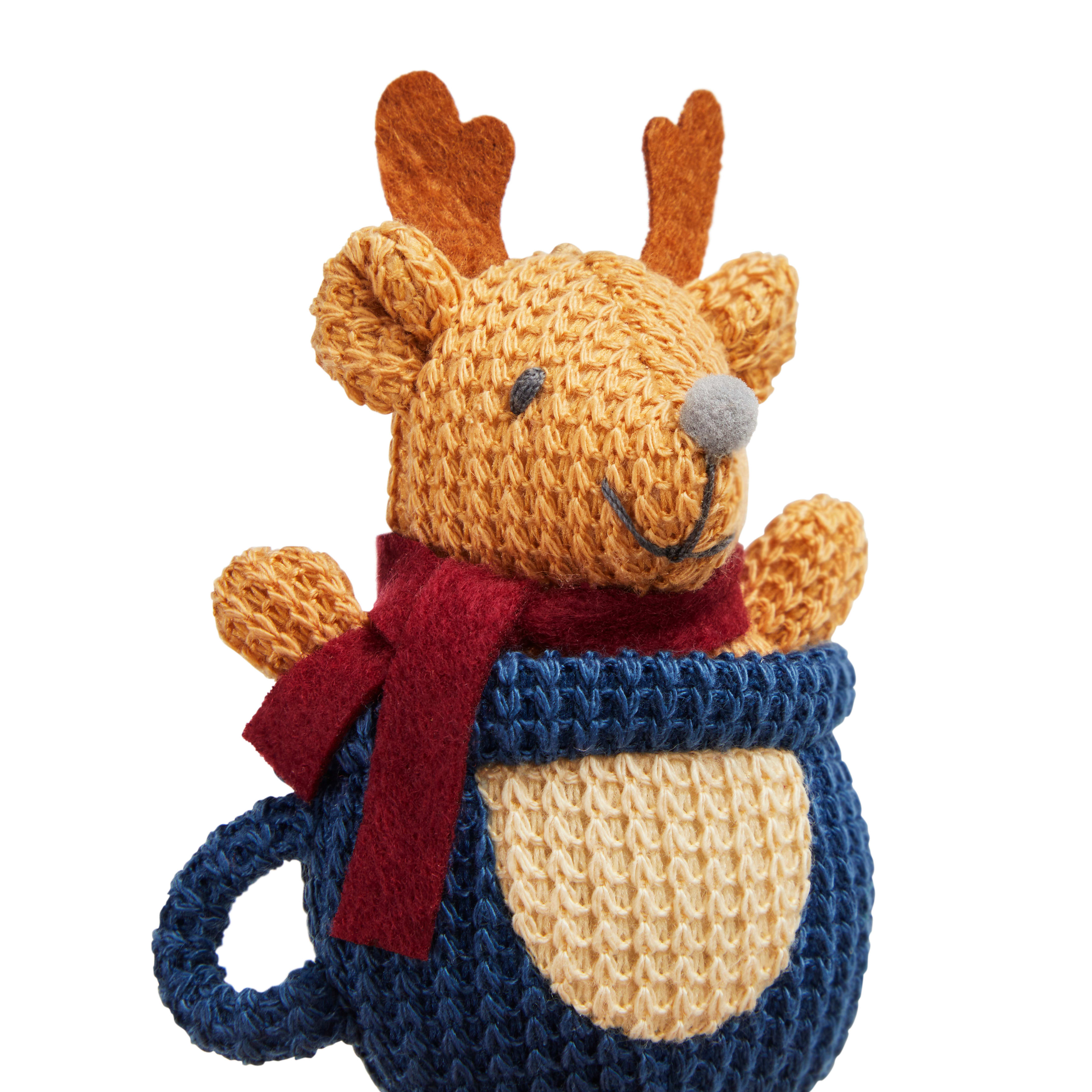 More and Merrier Cat Reindeer Teacup Teaser Toy， X-Large