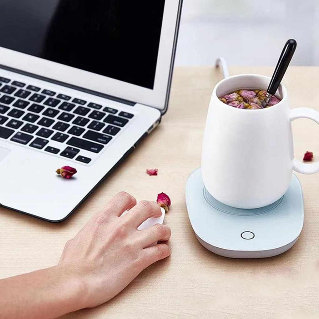 Jooan's Kitchen Coffee Mug Warmer 55℃ Keep Temperature Beverage Cup Heater for Milk Tea Water， Gravity Sensing