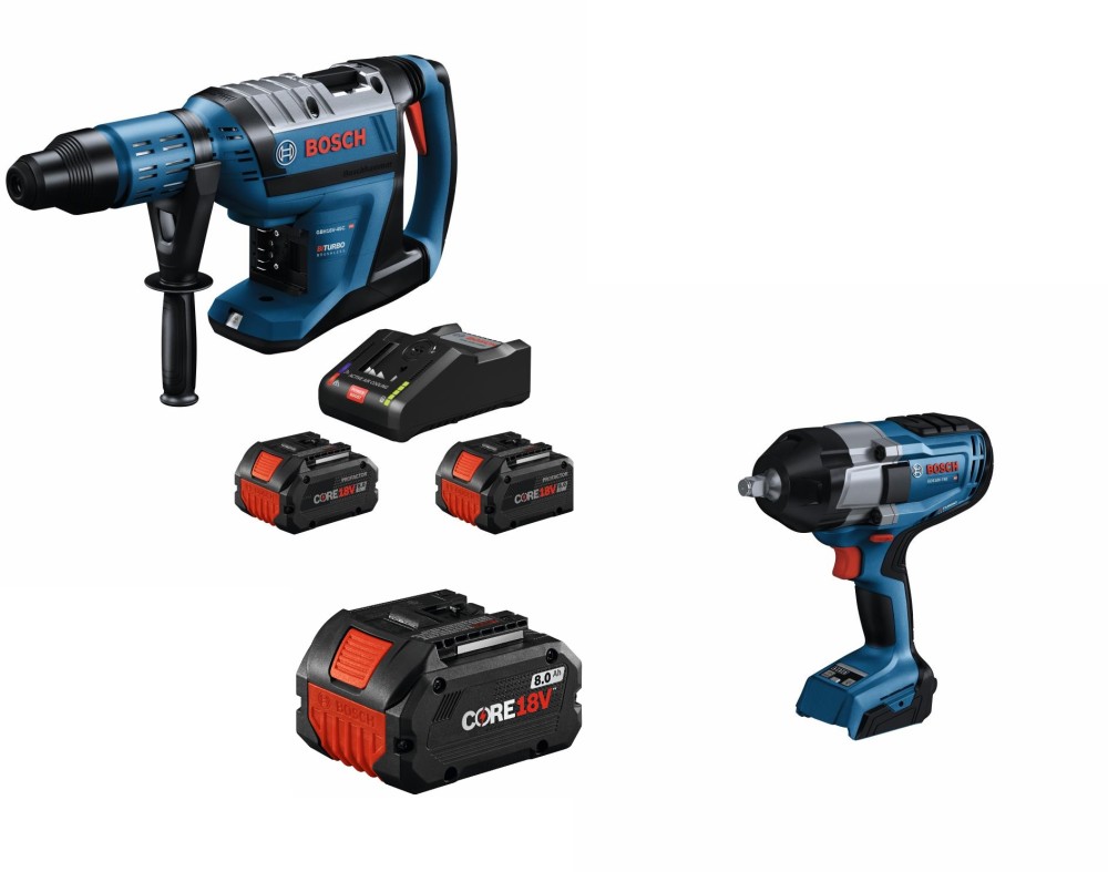 Bosch 18V 2 Tool Combo Kit Bundle GBH18V-45CK24-GDS740 from Bosch