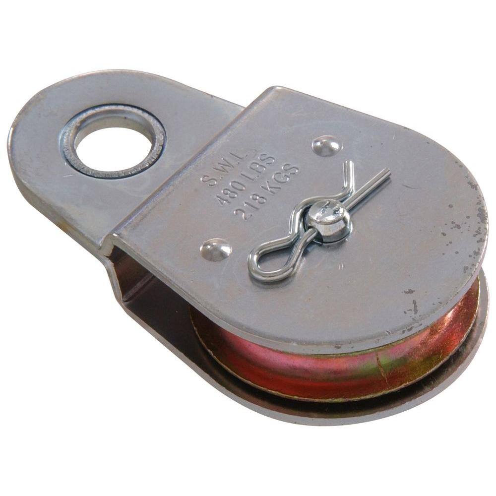 Hardware Essentials Zinc Die-Cast Single Sheave Fixed Pulley (2) 852492.0