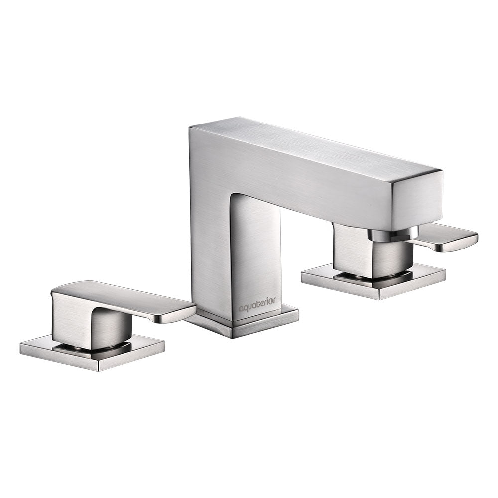 Aquaterior Widespread Faucet 3-Hole 2-Handle Cold Hot 4