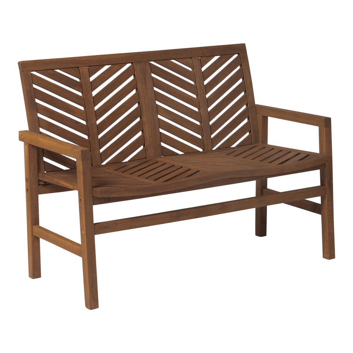 Ultimate Patio Wishlake 3 Piece Acacia Patio Conversation Set W/ 42 X 20 Inch Rectangular Table