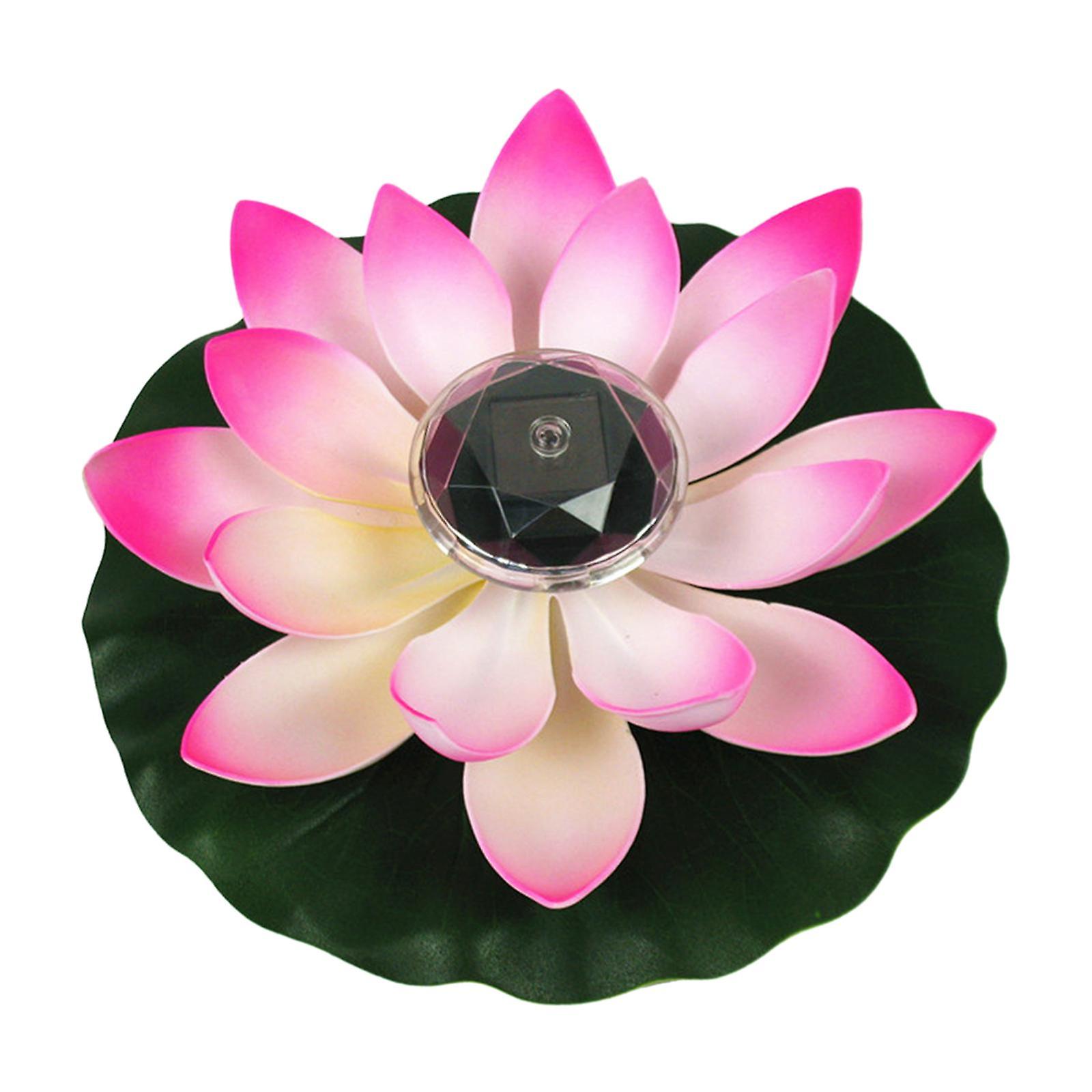 Floating Lotus Lights Waterproof Pool Artificial Lotus Pool Lights Pink