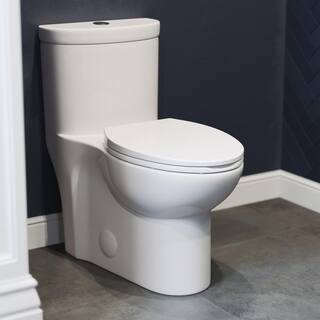 Swiss Madison Sublime 1-Piece 0.81.28 GPF Dual Flush Elongated Toilet in White SM-1T205