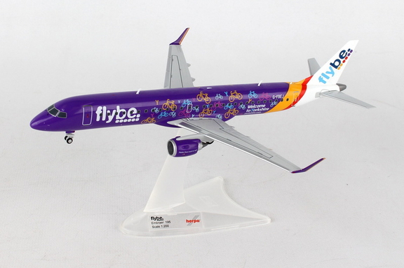 Herpa HE558297 Flybe Erj195 1/200 Welcome To Yorks...