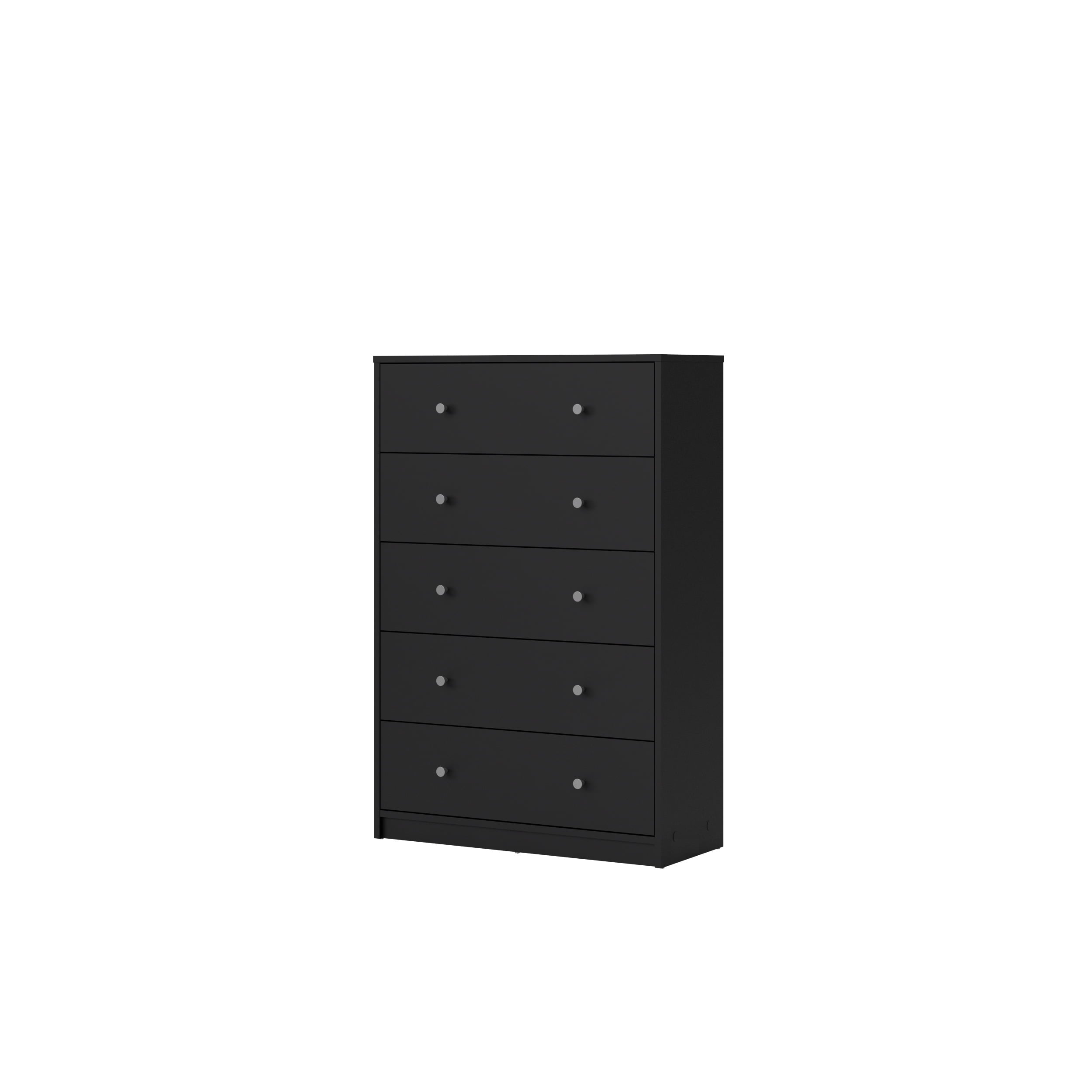 Studio 5 Drawer Chest, Black