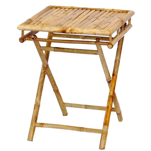 Handmade Bamboo Folding Short Table (Vietnam)