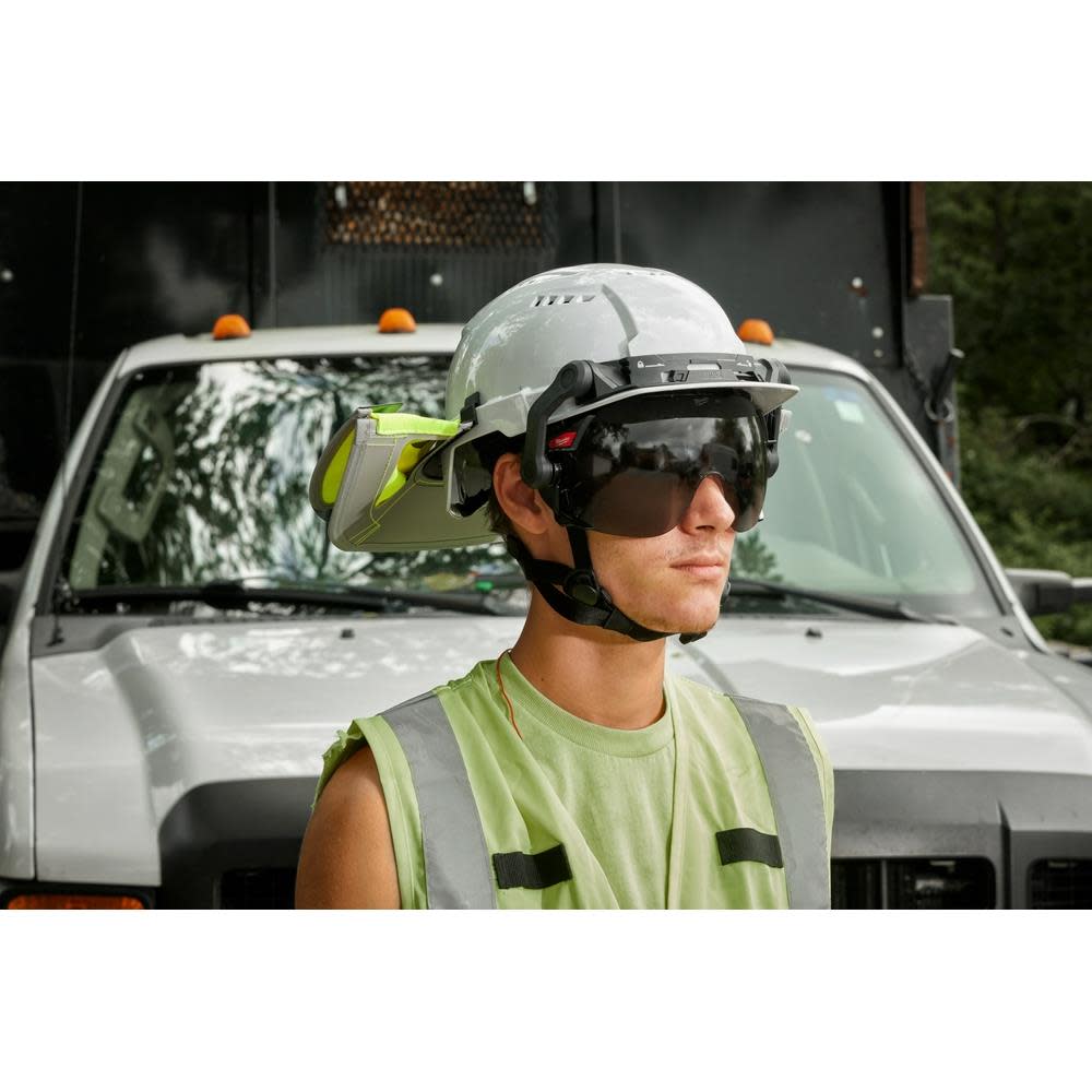 Milwaukee BOLT Eye Visor Tinted Dual Coat Lens Compatible with Milwaukee Safety Helmets