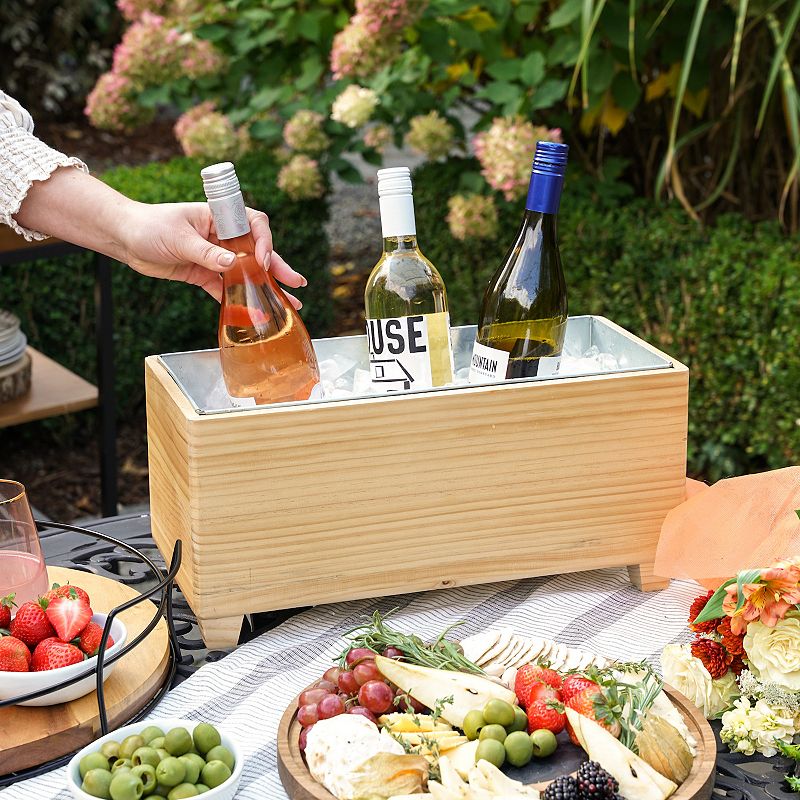 Wooden Beverage Tub by Twine Living