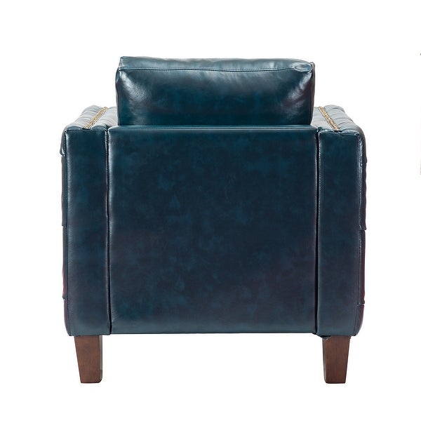 Pr Comfy Upholstered Club Chair with Nailhead Trim by HULALA HOME