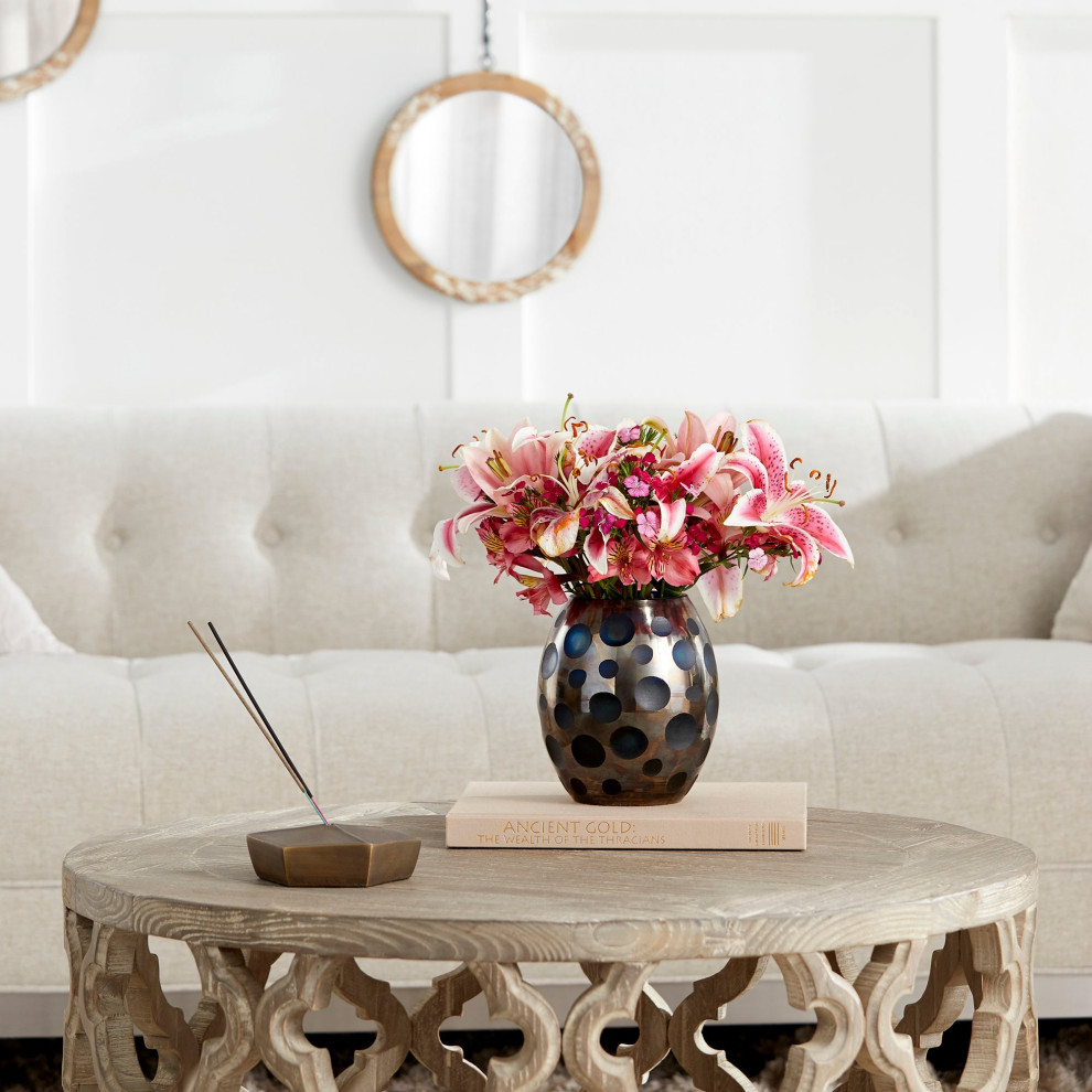 Sirah Coffee Table  Small   Mediterranean   Coffee Tables   by Hudson Home Decor  Houzz