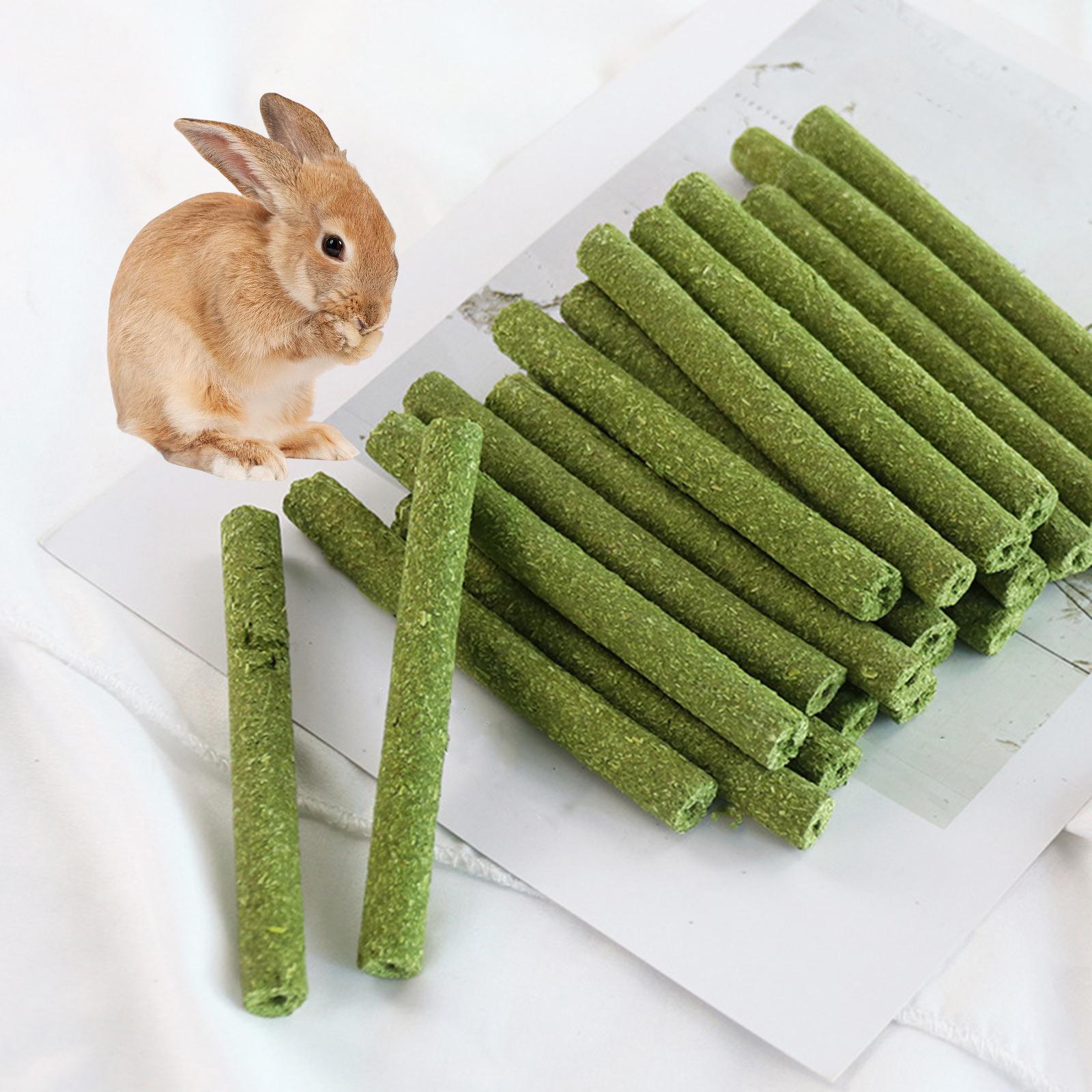 30Pcs Rabbit Chew Toys， Bunny Chew Toys Hay Sticks Grass Rabbit Molar Toys Hamster Chew Toys for Gerbils Grinding Bunny Chinchillas ing