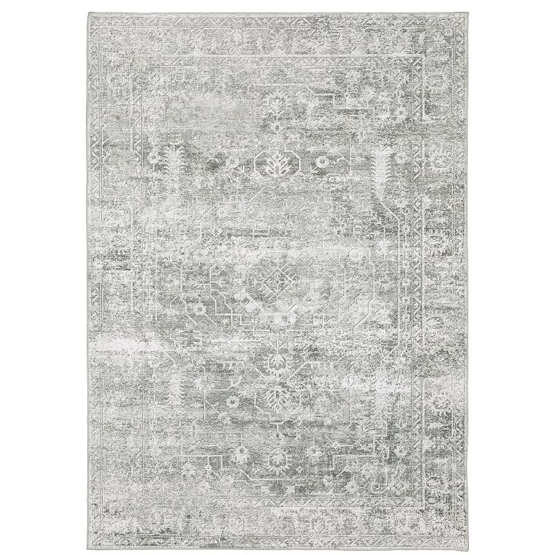 StyleHaven Marissa Washable Distressed Ornate Area Rug