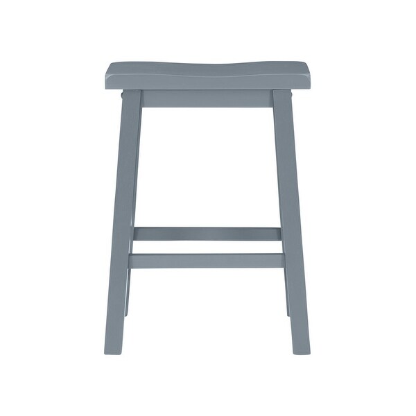 Ashen Grey 24-inch Counter Stool - N/A