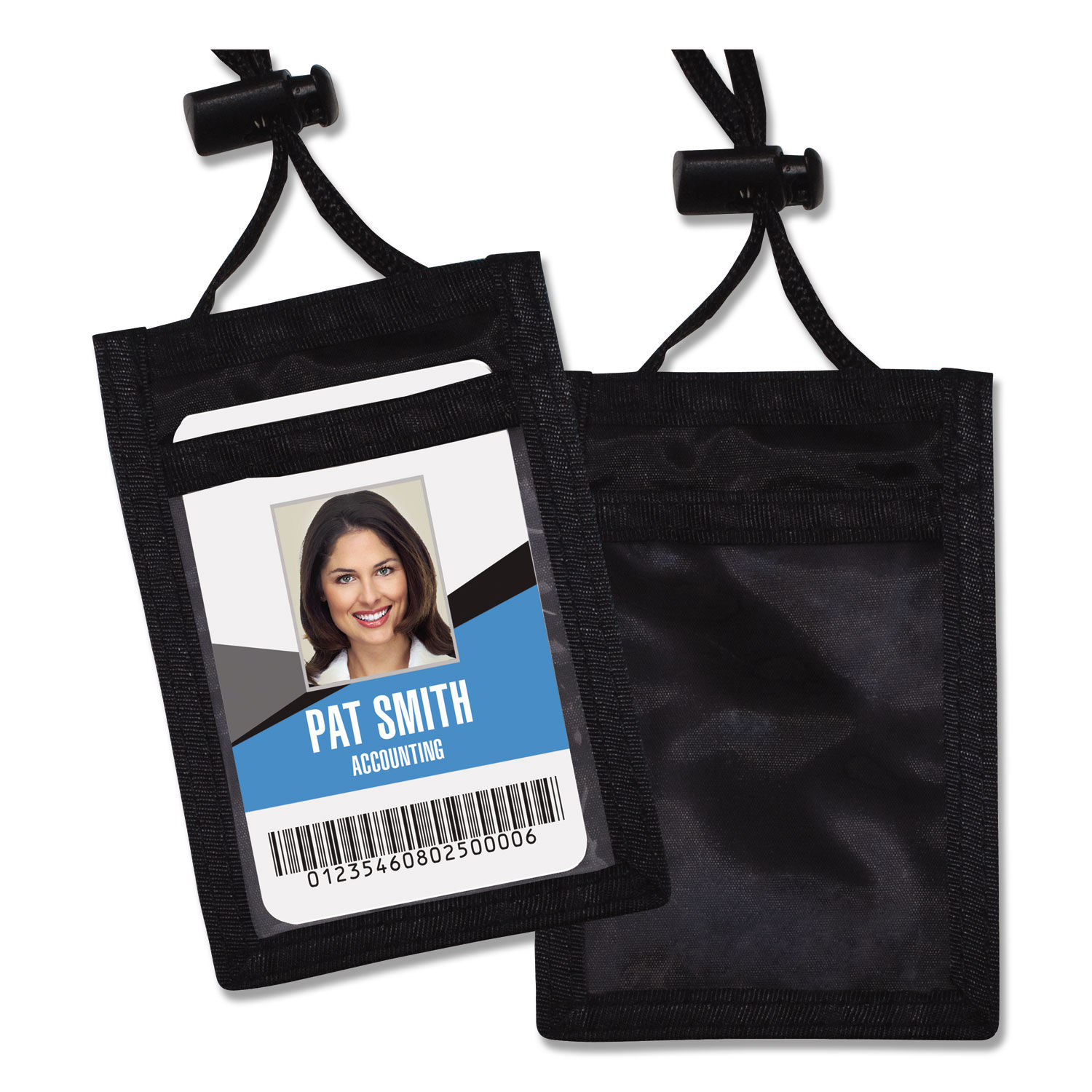 ID Badge Holders with Convention Neck Pouch by Advantus AVT75453