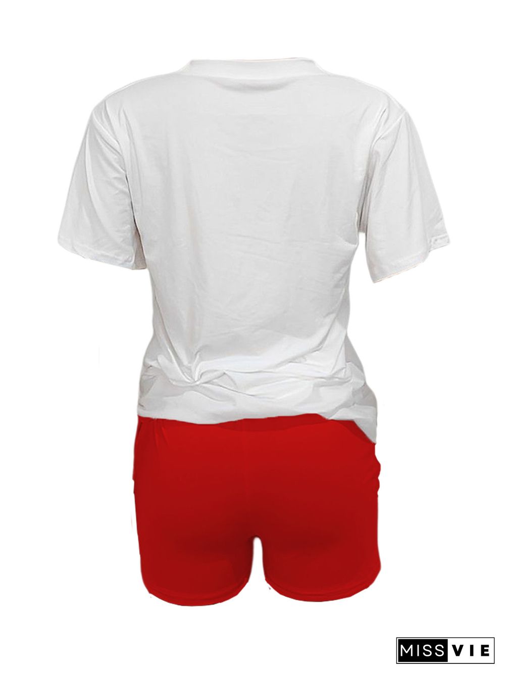 Sportswear T-Shirts and Shorts Two Piece Set