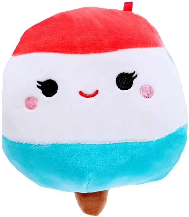 Squishmallows Oficial Kellytoy Food Squad Plush Toys Soft Plush Animal (8 Inch， Lelila Popsicle)