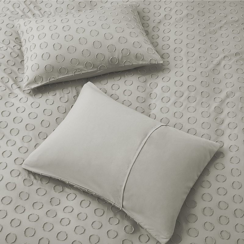 Unikome Ultra Soft Circle Quilted Clipped Jacquard Duvet Cover Set