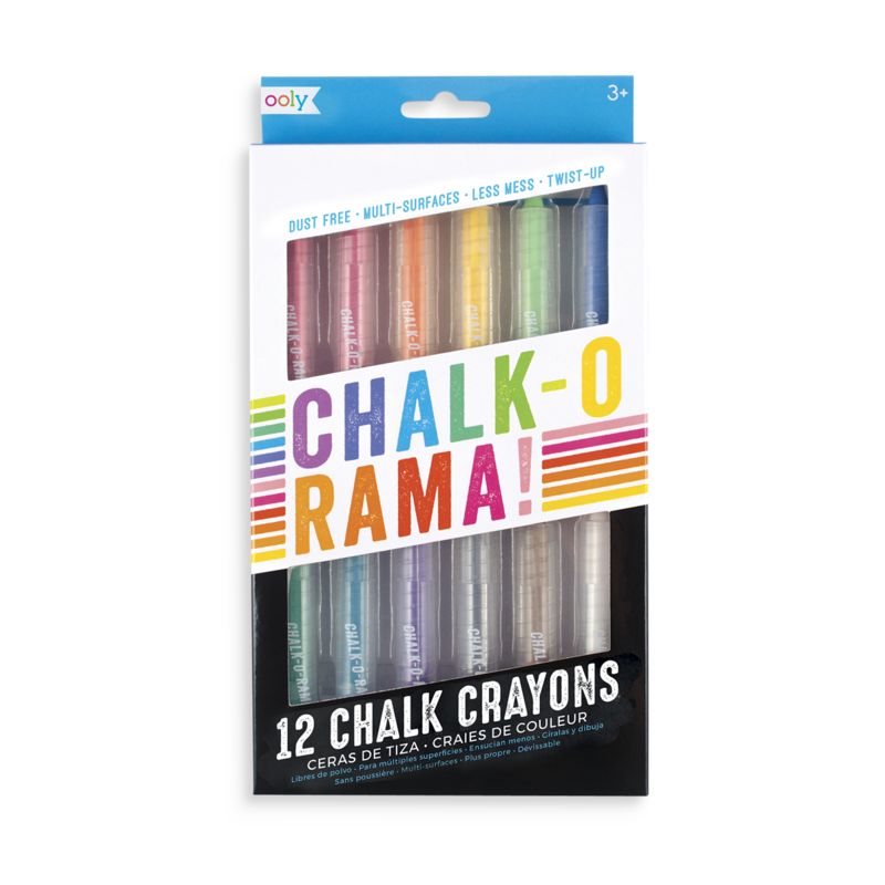 Chalk-O-Rama Chalk Crayons - Set of 12