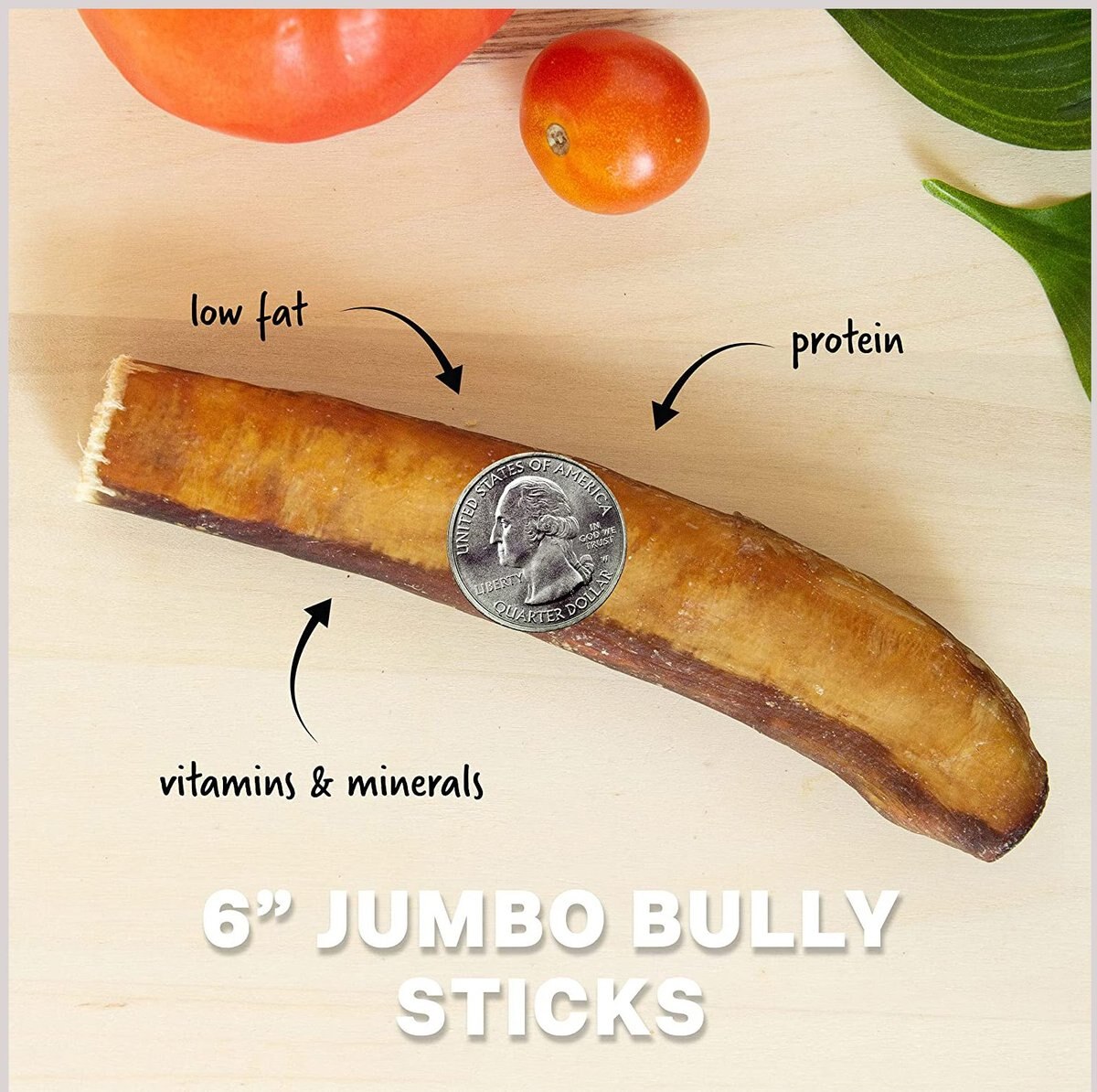 Downtown Pet Supply Bully Sticks 6-in Jumbo Dog Treats