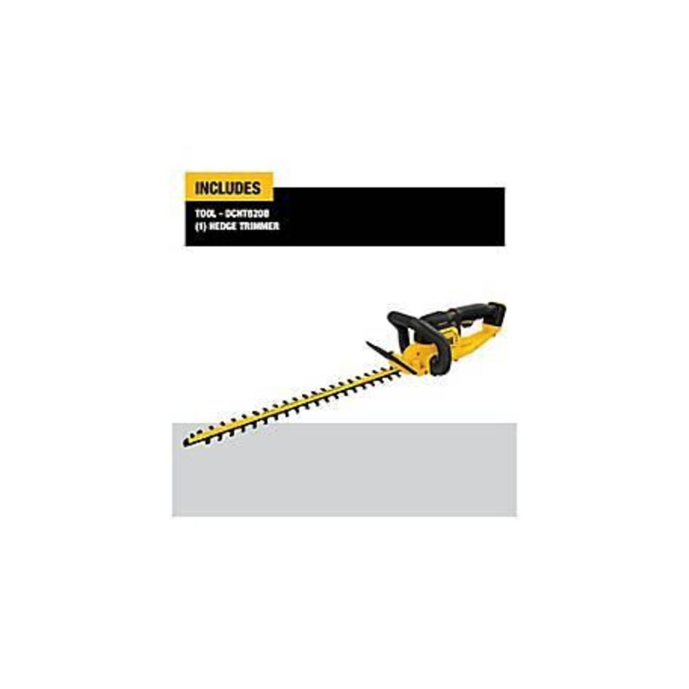 DEWALT 20 V MAX* Lithium Ion Hedge Trimmer Bare DCHT820B from DEWALT