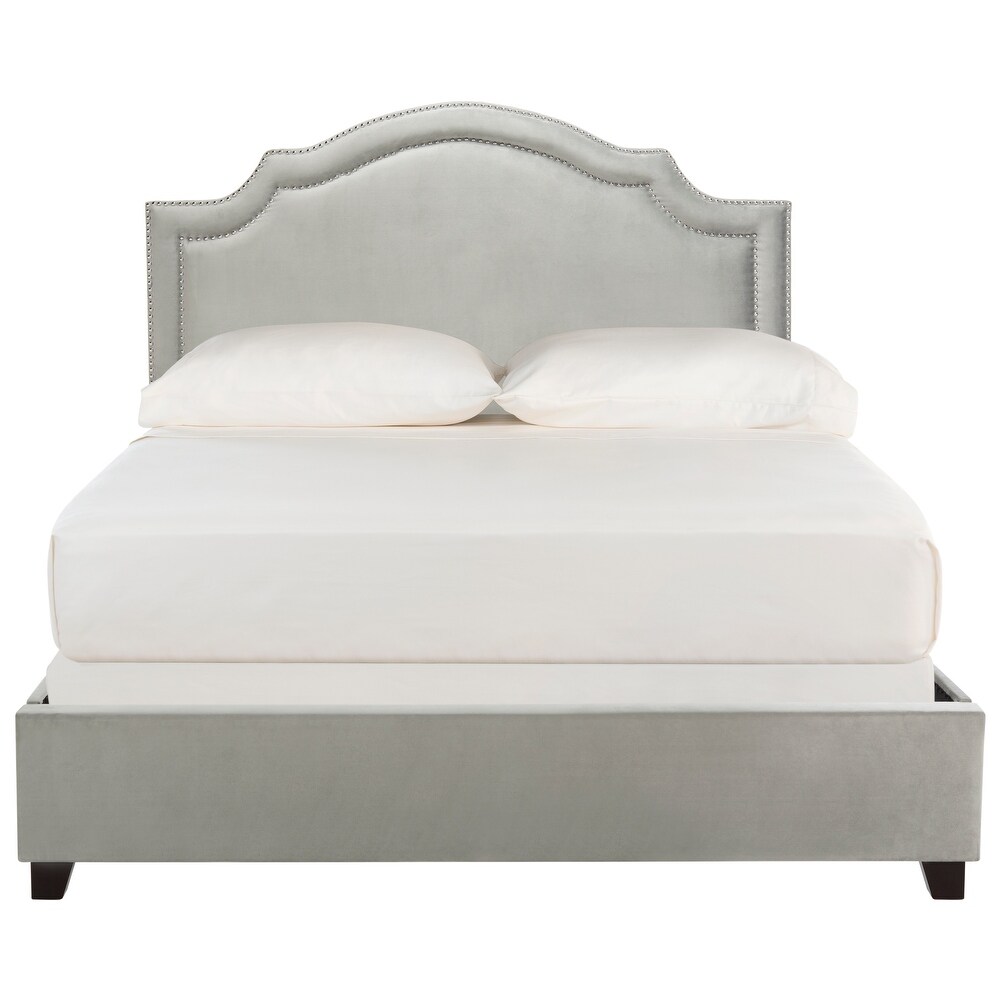 SAFAVIEH Theron Grey Bed (Queen)