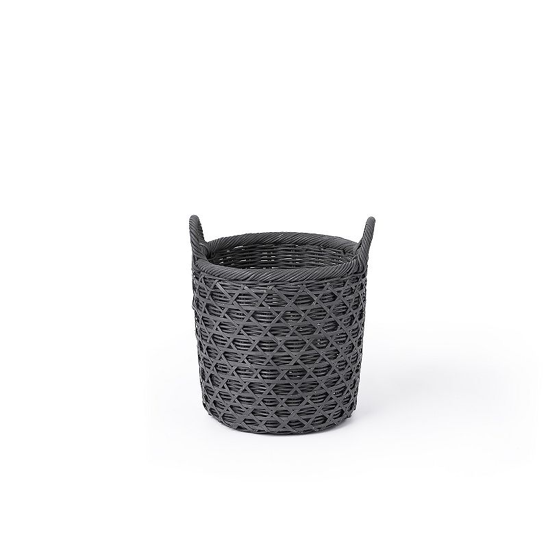 Saddle River Rattan and Bamboo Diamond-Weave Basket 3-piece Set