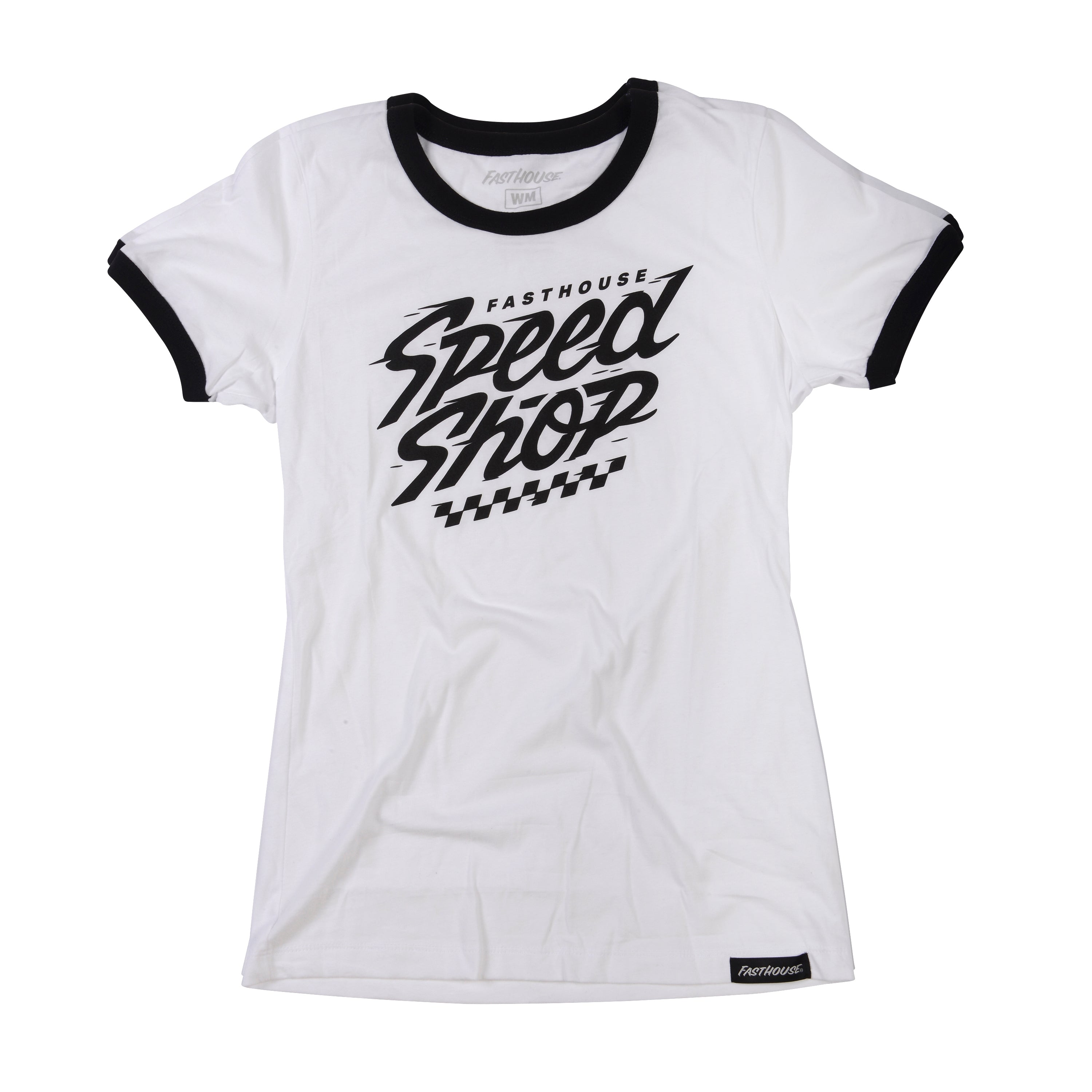 Fasthouse Haste Tee - Womens - White-Black