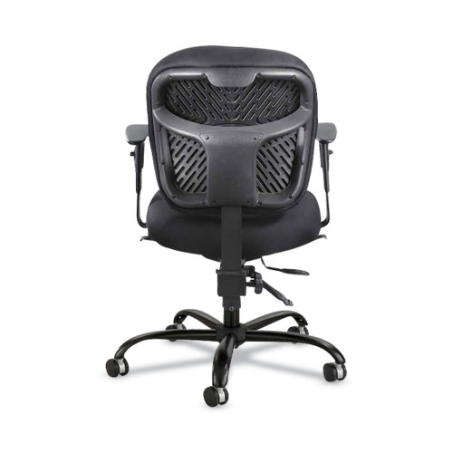 Safco Alday Intensive-Use Chair， Supports Up to 500 lb， 17.5 to 20 Seat Height， Black (3391BL)