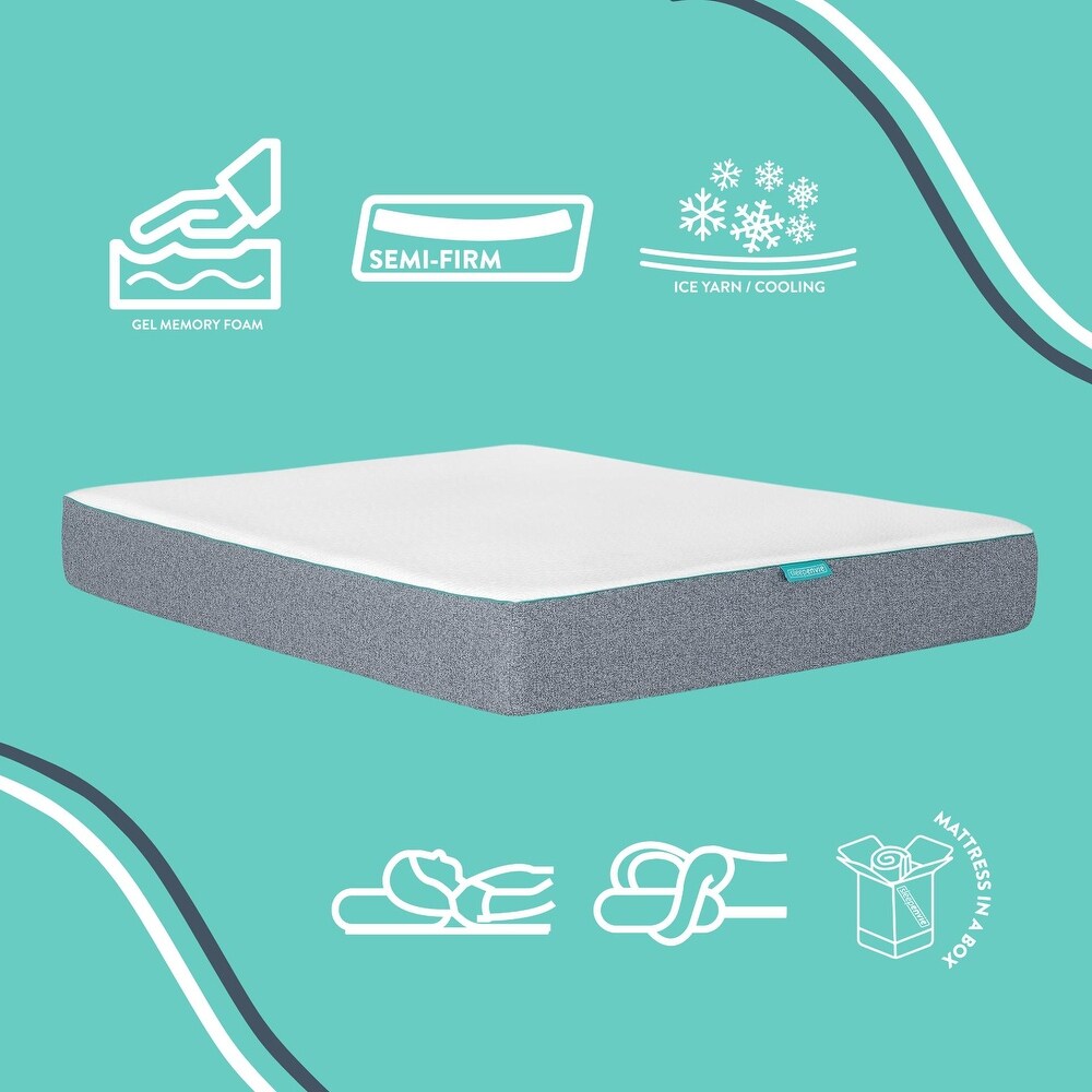 Sleepenvie Sofie 10 in. Memory Foam Bed in a Box Mattress w/ Cool Ice Yarn Cover