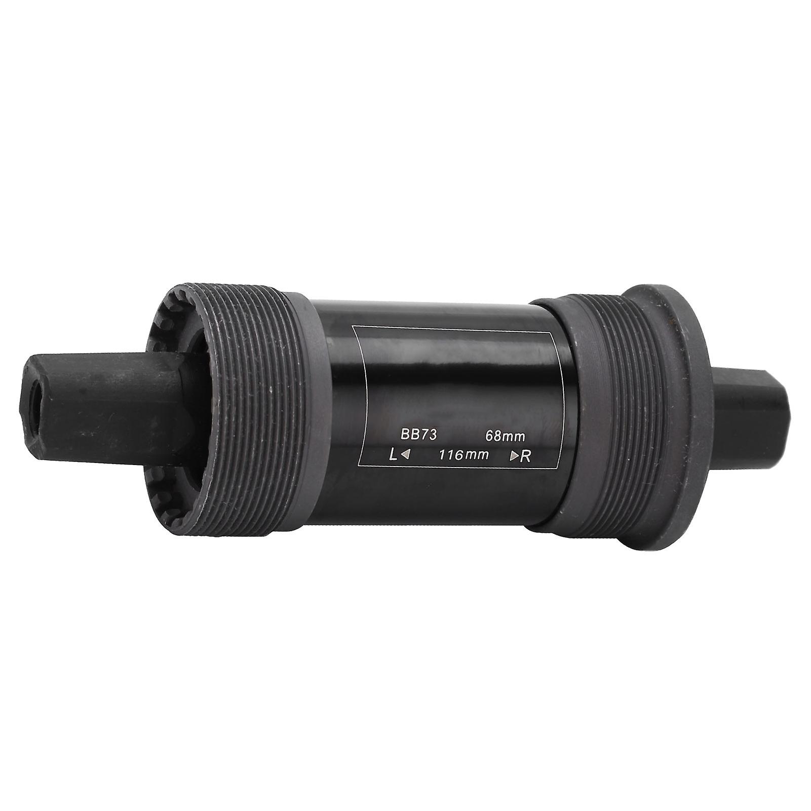 Mountain Bike Sealed Bottom Bracket 68mm Steel Axis With Screw For Square Hole Crank116mm/4.57in