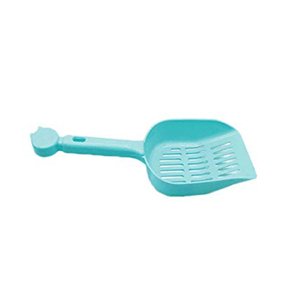 TureClos Candy Color Cat Sand Shovel Hollow Out Litter Scoop Plastic Scooper Pet Long Handle Cleaning Tool