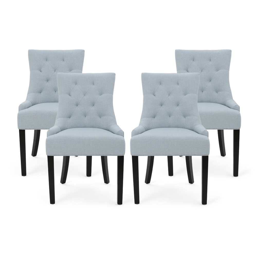 Hayden Modern Tufted Fabric Dining Chairs (Set of 4) by Christopher Knight Home