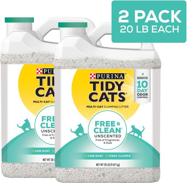 Tidy Cats Free and Clean Unscented Clumping Clay Cat Litter