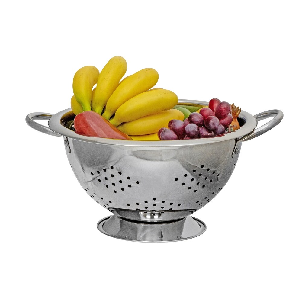 IH Casa Decor Stainless Steel Deep Colander With Handles 13\