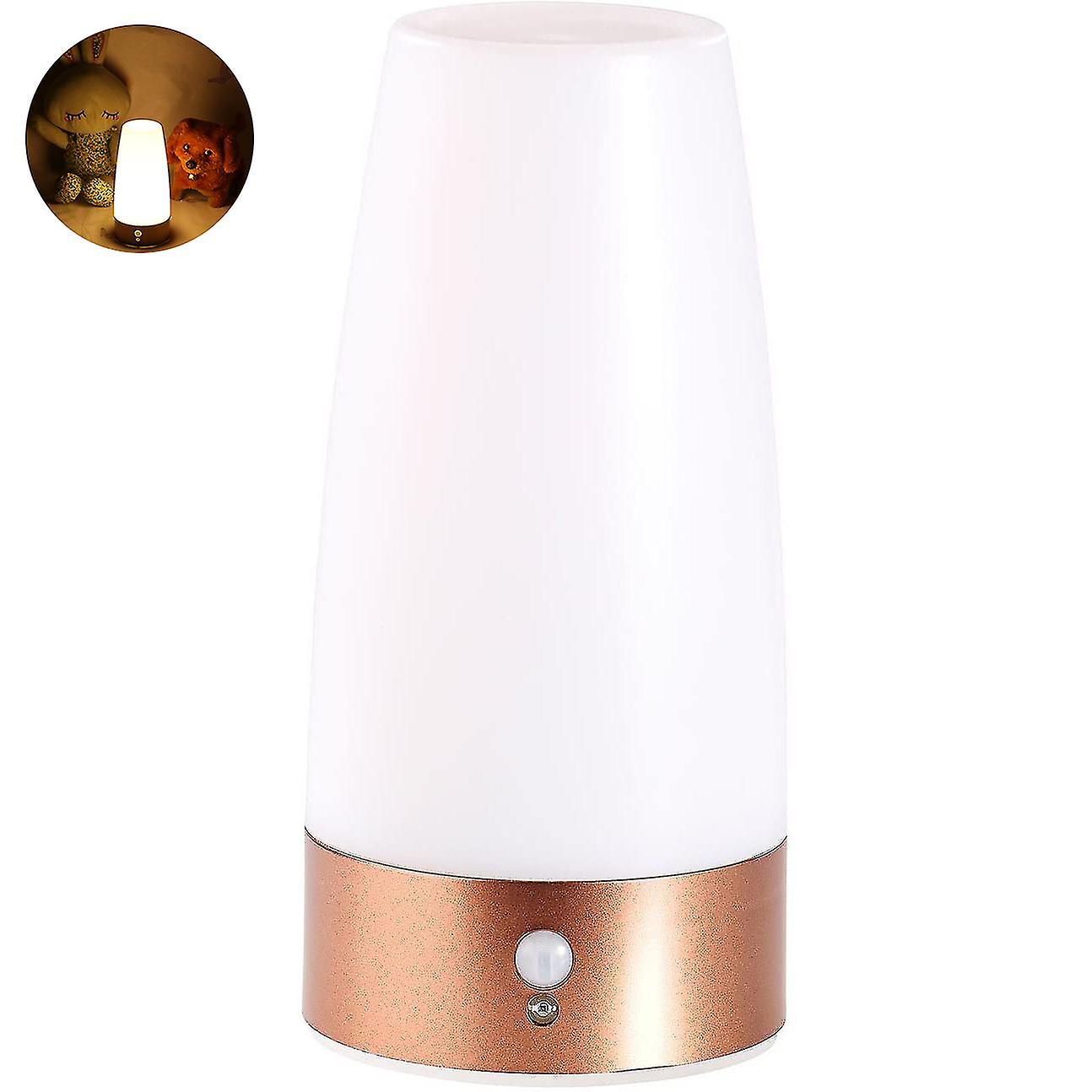 Table Lamp Battery: Led Table Lamp With Pir Motion Sensor， Battery Operated， Warm White (bedside Lamp Battery Operated)