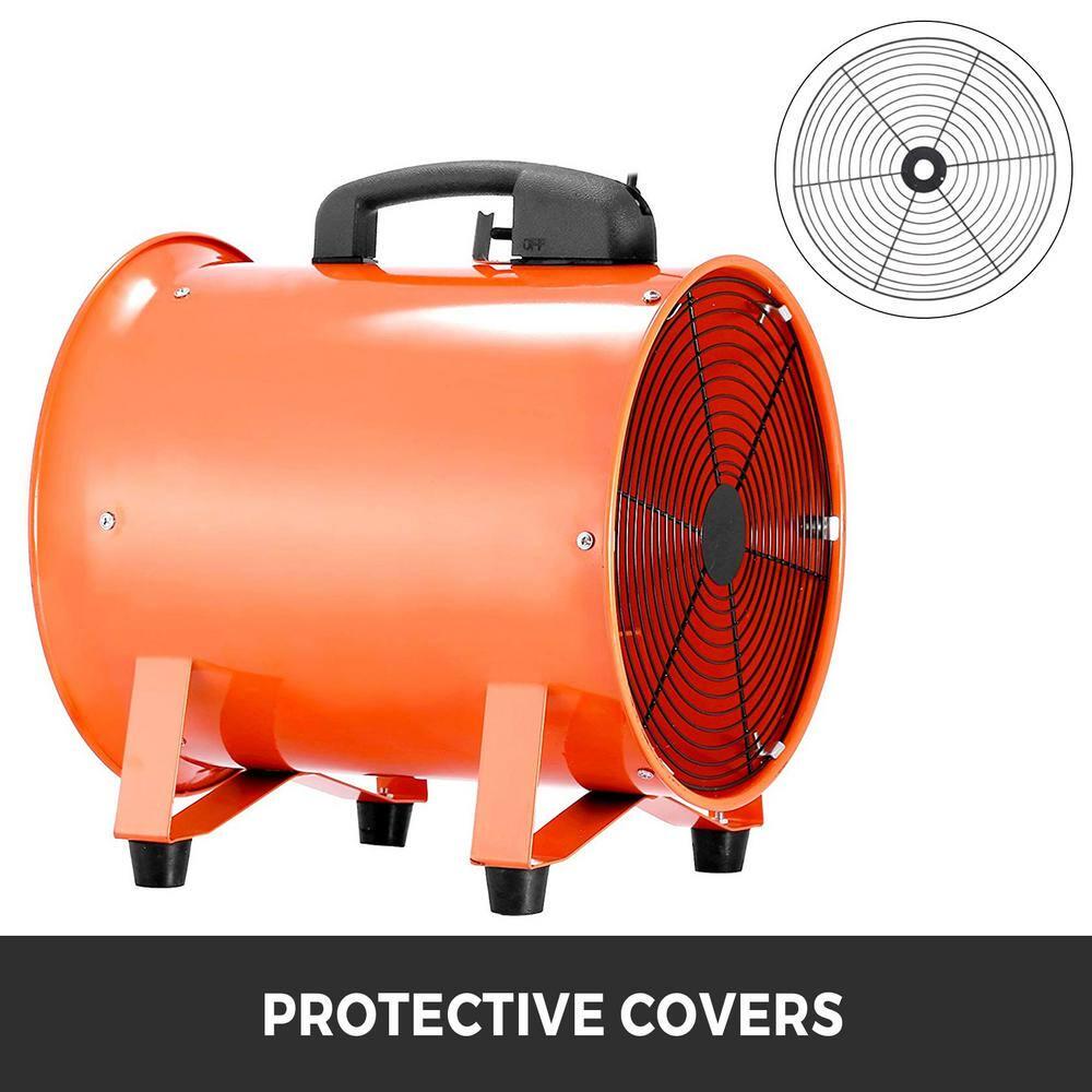 VEVOR Utility Blower Fan 12 in Portable High Velocity Ventilation Fan 07 HP 2295 CFM for Exhausting at Home Job Work Shop