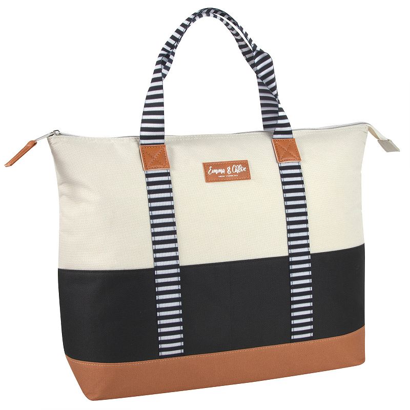 Emma and Chloe Colorblock 20-Can Insulated Cooler Tote Bag