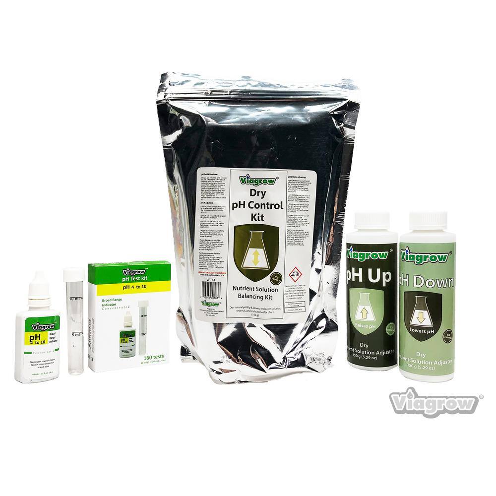 Hydroponics Organic pH Testing and Adjusting Kit VPTK4