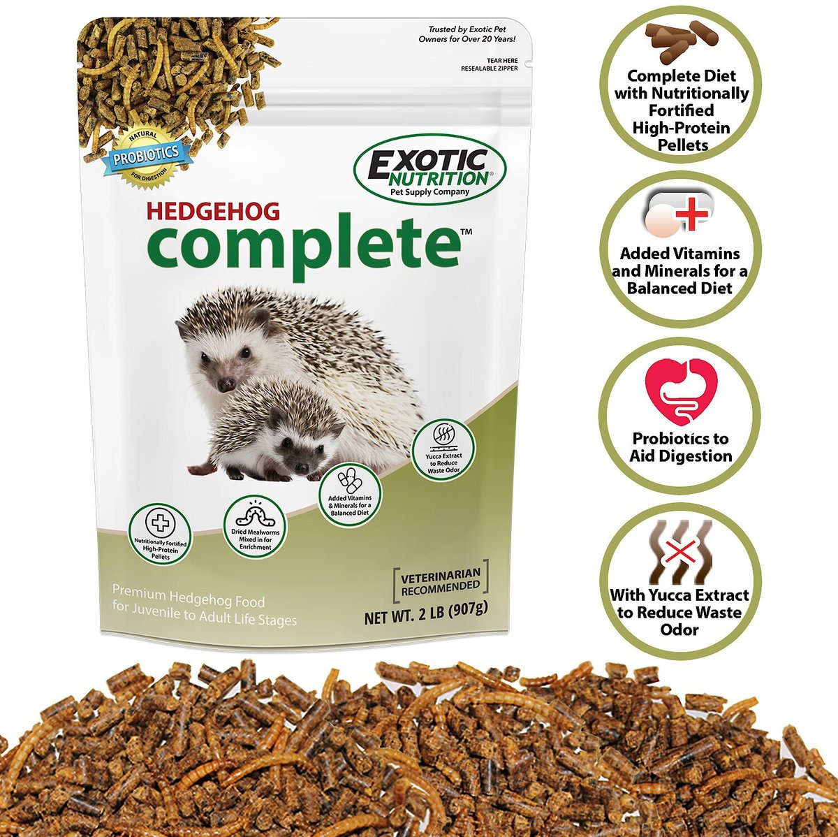 Exotic Nutrition Hedgehog Complete Hedgehog Food