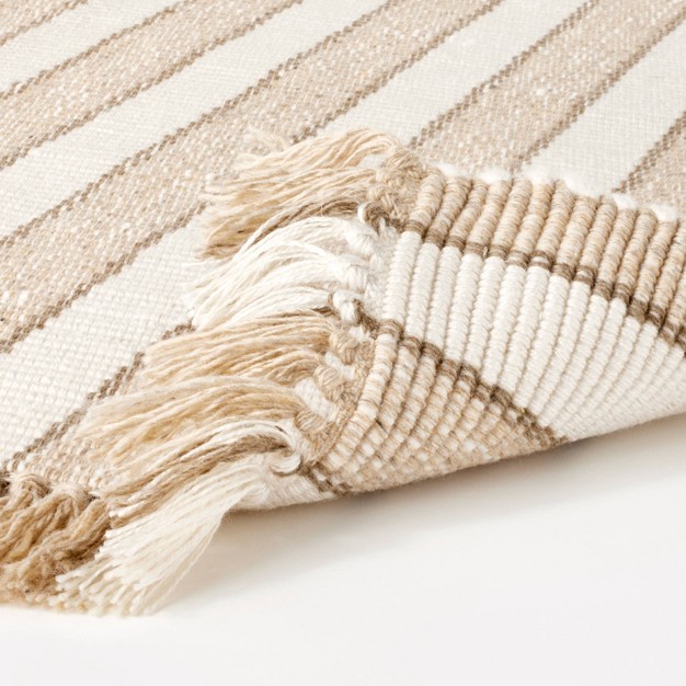 Handloom Striped Indoor outdoor Accent Rug Natural Designed With Studio Mcgee