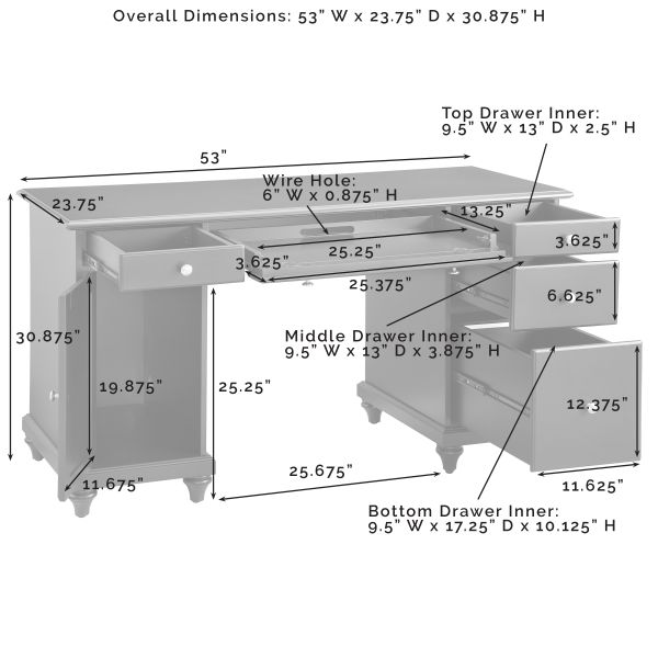 Palmetto Computer Desk