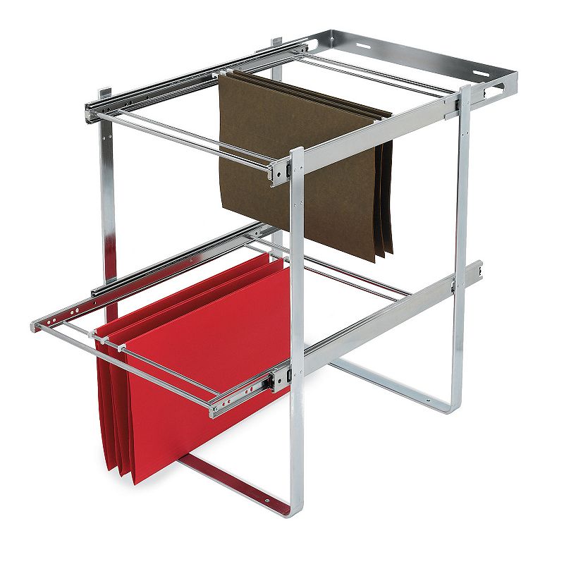 Rev-A-Shelf RAS-FD-KIT 2 Tier Base Cabinet File Drawer Organizer System (2 Pack)