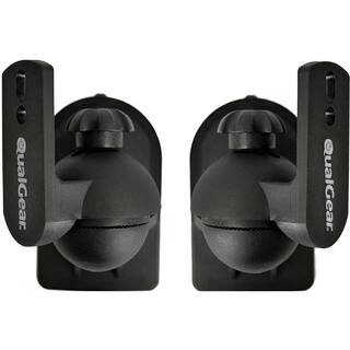 QualGear Universal Speaker Wall Mount for Speakers up to 3.5kg7.7 lbs. Black QG-SB-002-BLK