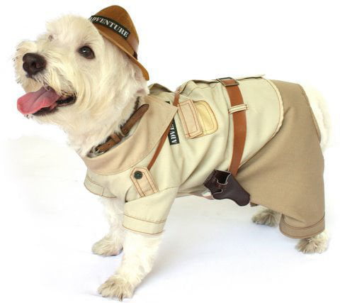 Dog Costume INDIANA BONES COSTUMES Jones Adventure Dogs Clothes(Size 4)